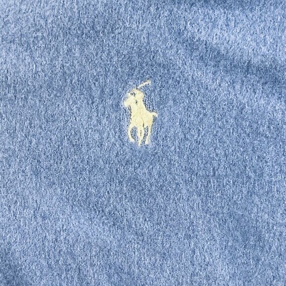 Polo Ralph Lauren 100% Merino Wool V-Neck Sweater Blue Men’s 2X Pullover - Picture 8 of 10